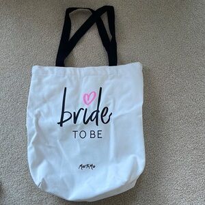 Bride to be tote bag